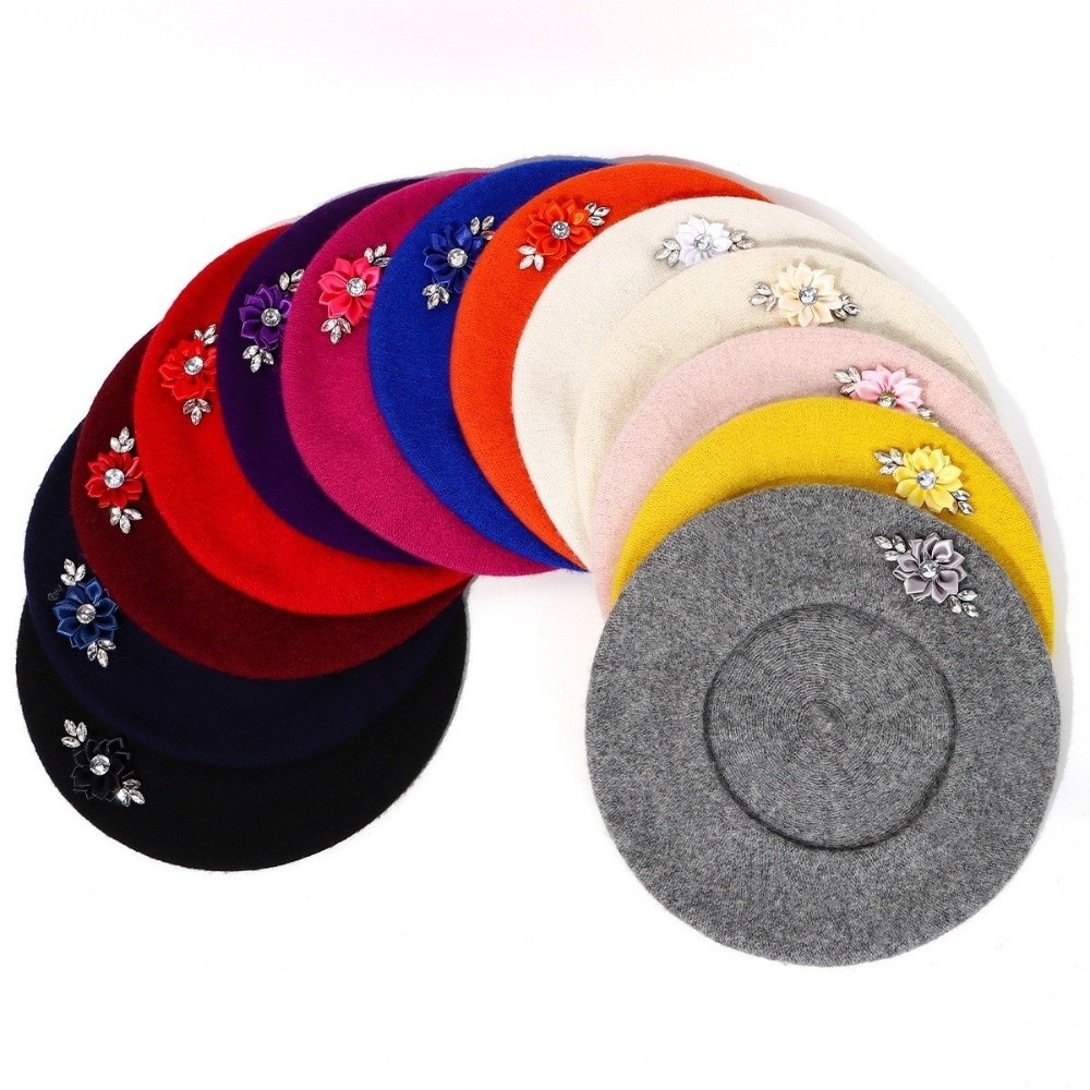 Sweet Solid Color Wool Beret C - Beret French Wool recension och pris