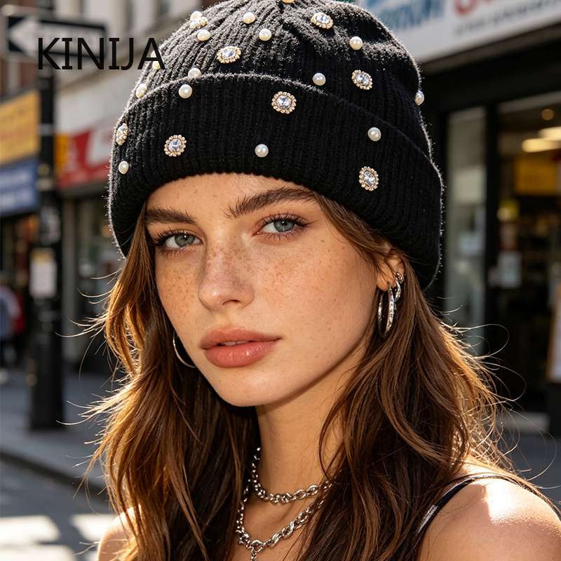 Winter Knit Beanie Hat Pearl R - Beanie Cuffed Knit recension och pris
