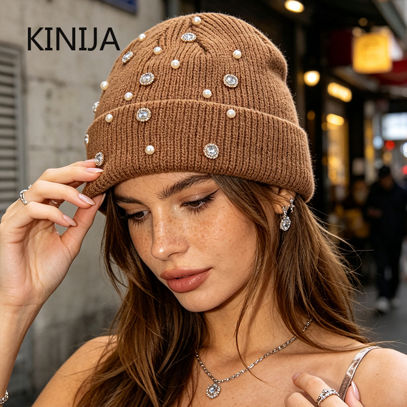 Winter Knit Beanie Hat Pearl R - Beanie Cuffed Knit recension och pris