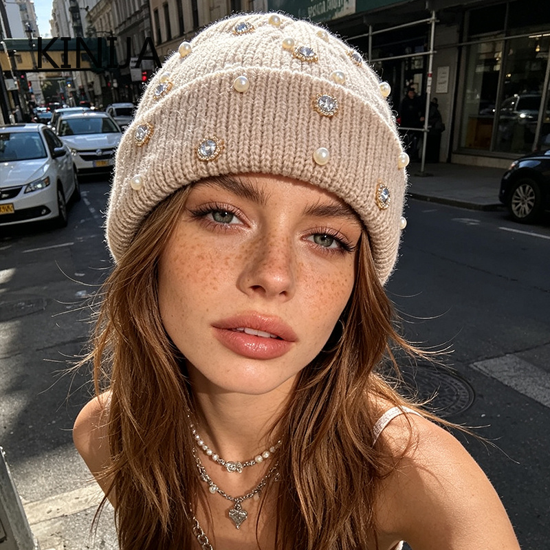 Winter Knit Beanie Hat Pearl R - Beanie Cuffed Knit recension och pris