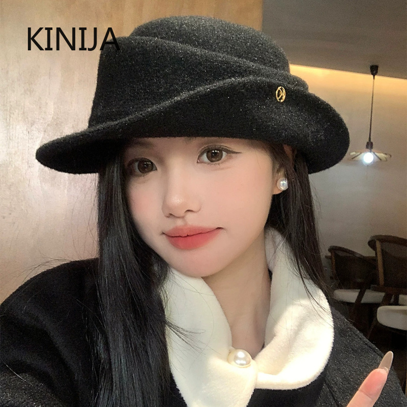 French Elegant Black Top Hat W - Beret French Wool recension och pris