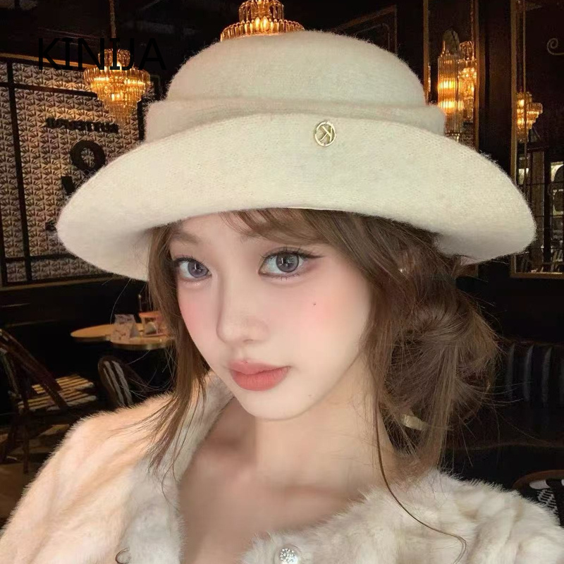 French Elegant Black Top Hat W - Beret French Wool recension och pris