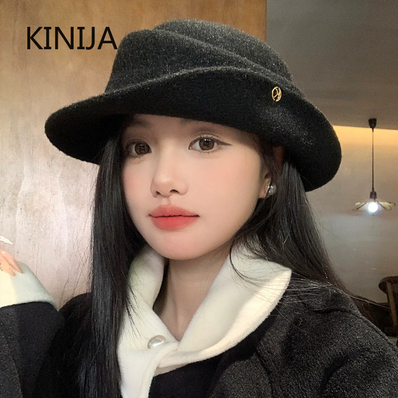French Elegant Black Top Hat W - Beret French Wool recension och pris