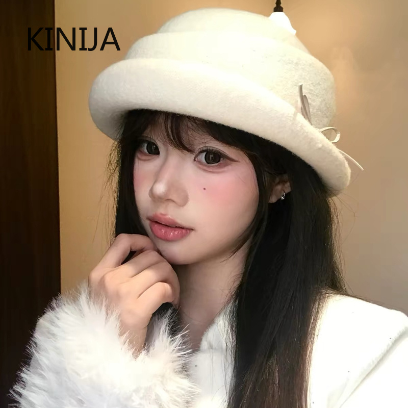 Hepburn Style Wool Top Hat Ber - Beret French Wool recension och pris