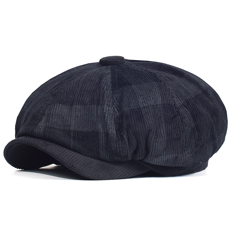Autumn Winter Plaid Thick News - Dad Hat Cotton recension och pris