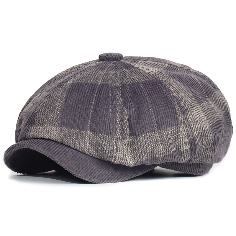 Autumn Winter Plaid Thick News - Dad Hat Cotton recension och pris