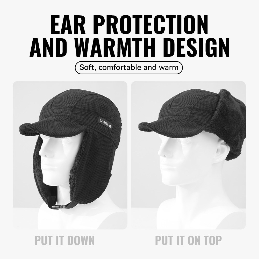 WRELS Winter Trapper Hat Windp - Trapper Hat Ear Flap recension och pris